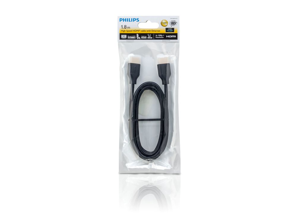 Kabllo HDMI Philips SWV5401H/10, 1.8m, me ethernet