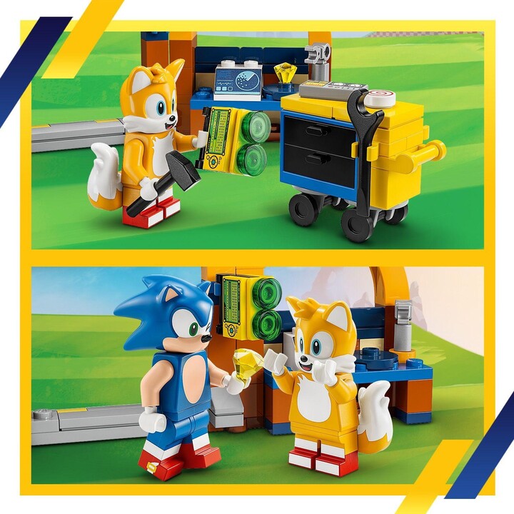 Set LEGO® Sonic the Hedgehog™ 76991 Tails' Workshop and Tornado Plane