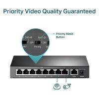 Switch rrjeti TP-Link TL-SF1009P, 9 porta 10/100Mbps, 8 porta PoE+, desktop