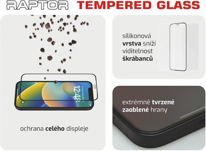 Xham mbrojtës SWISSTEN Raptor Diamond Ultra Clear për Samsung Galaxy S23 Plus, i zi
