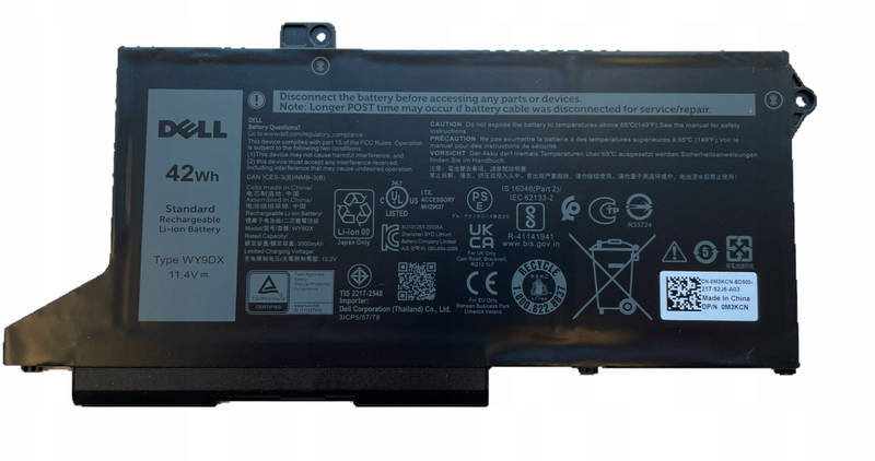Bateri laptopi Dell Latitude 5420 M3KCN, 3 Cell, 42Wh, e zezë