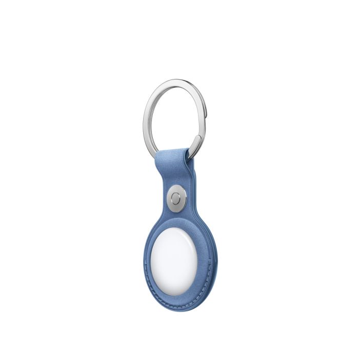 Apple AirTag FineWoven Key Ring, Wildflower Blue