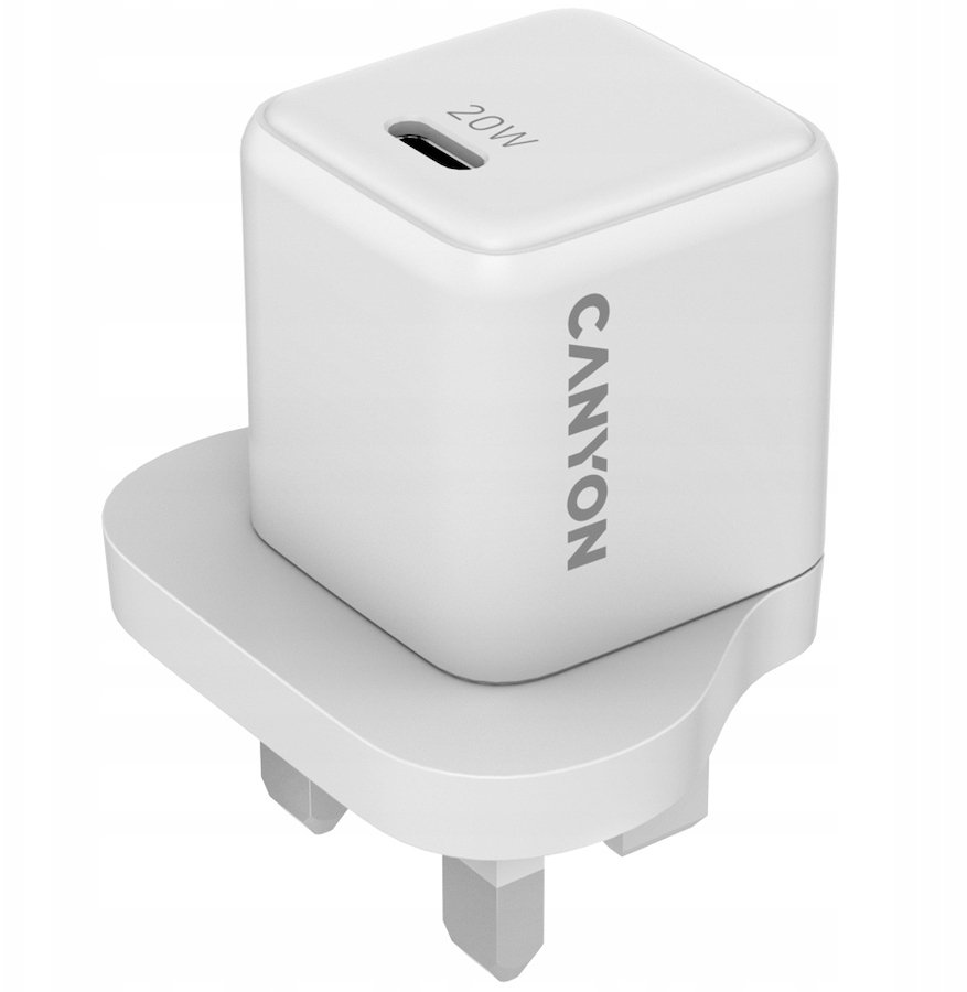 Karikues muri Canyon CU20C, USB C, 20W, prizë UK, i bardhë