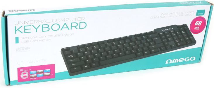 Tastierë Omega OK-05 (OK05TGR), e zezë, GR