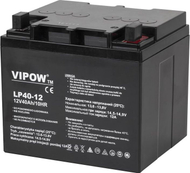 Оловна батерија VIPOW LP40-12, 12V, 40Ah, црна