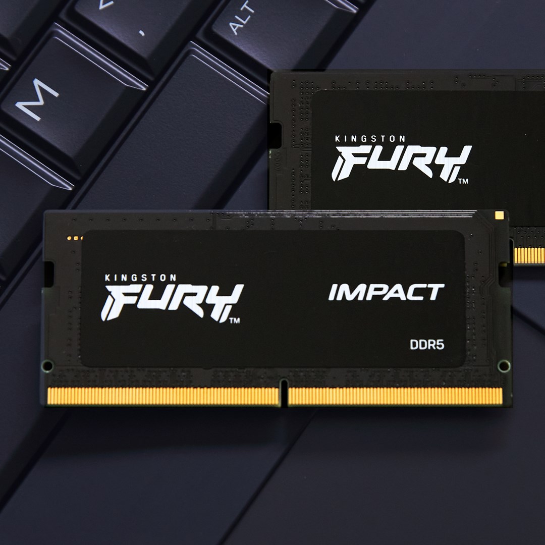 RAM меморија Kingston FURY Impact, 64GB, DDR5, 4800MHz, црна