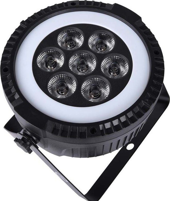 Reflektor skenik LED Light4Me Ringo PAR, shumëngjyrësh, i zi