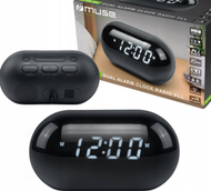 Radio alarm Muse M-15 GL, ekran digjital, dizajn kompakt, e zezë