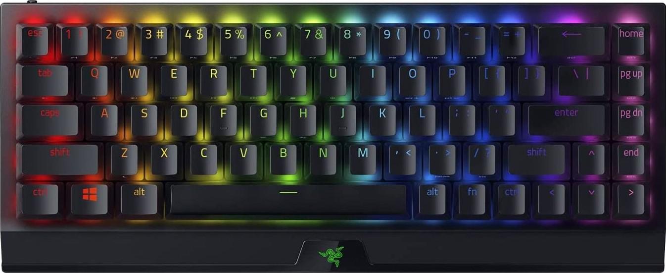 Tastierë gaming Razer BlackWidow V3 Mini HyperSpeed, mekanike wireless 65%, Green Switch, US layout, e zezë