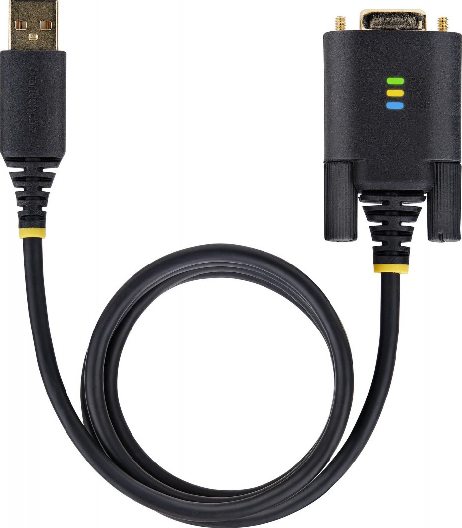 Кабел USB во серија StarTech 3ft 1m, USB A во DB9 RS232, со FTDI, црн