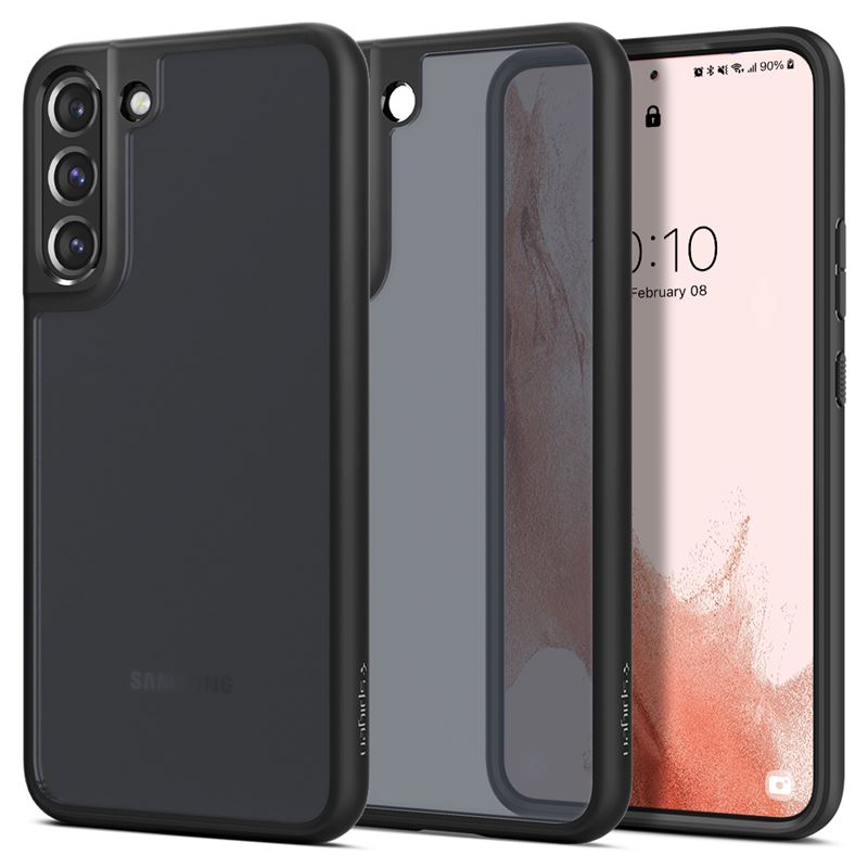 Mbrojtëse për celular Samsung Galaxy S22 Spigen Ultra Hybrid, e zezë