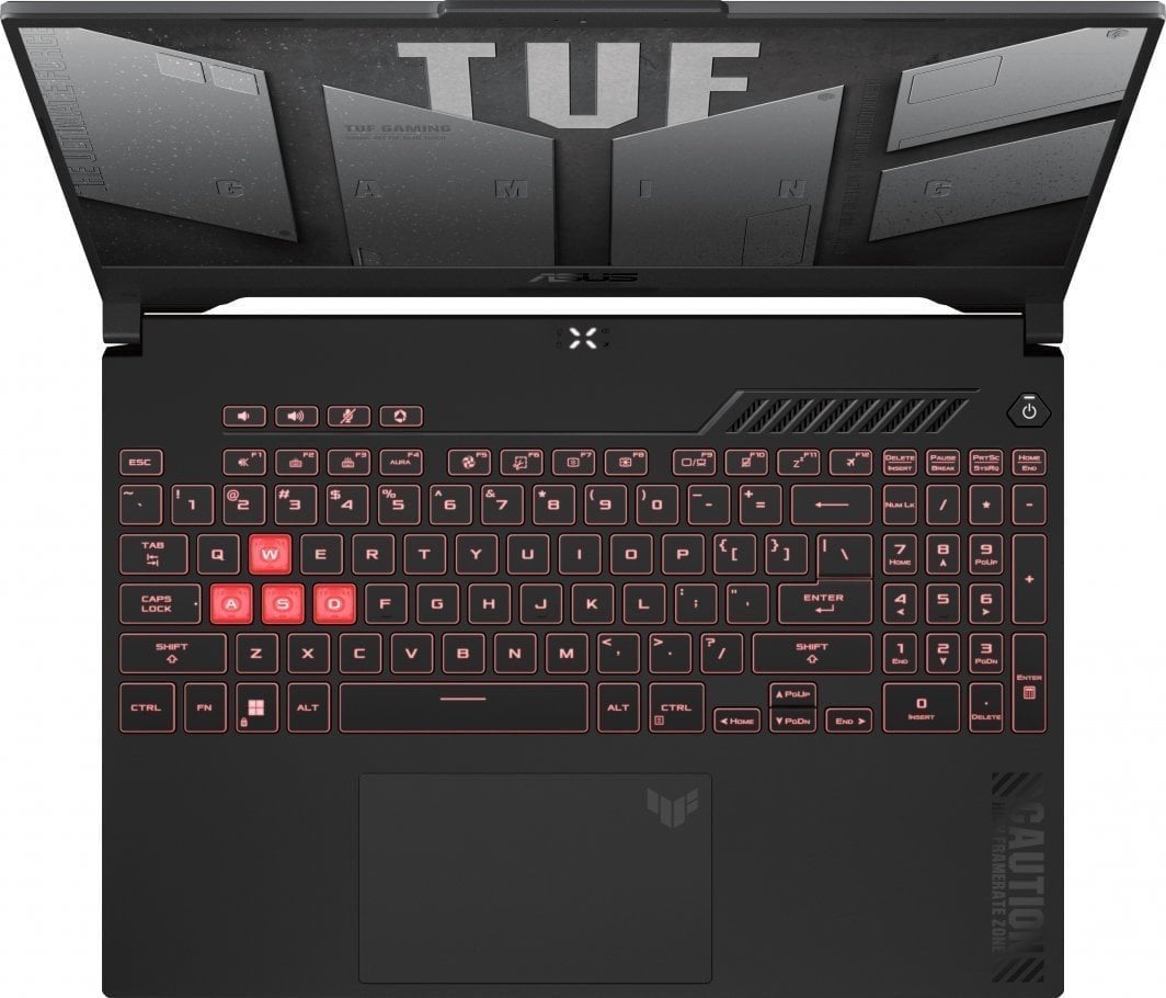 Laptop ASUS TUF Gaming A15, 15.6", AMD Ryzen 7 7735HS, 32 GB RAM, 1 TB SSD, NVIDIA GeForce RTX 4060, i zi dhe i hirtë