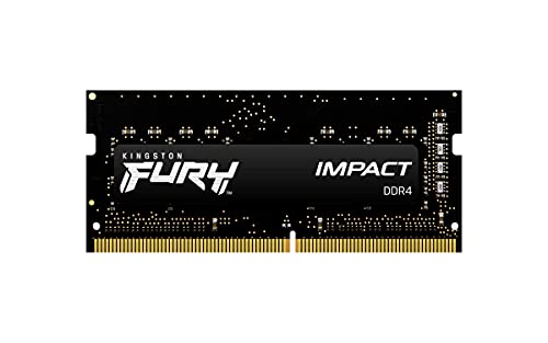 RAM për laptop Kingston FURY Impact, 16GB DDR4, 3200MT/s, i zi
