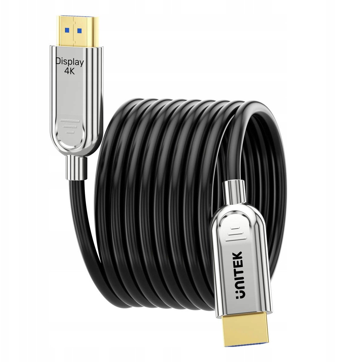 Кабел HDMI Unitek 4K, 70 m, оптичко влакно, црн