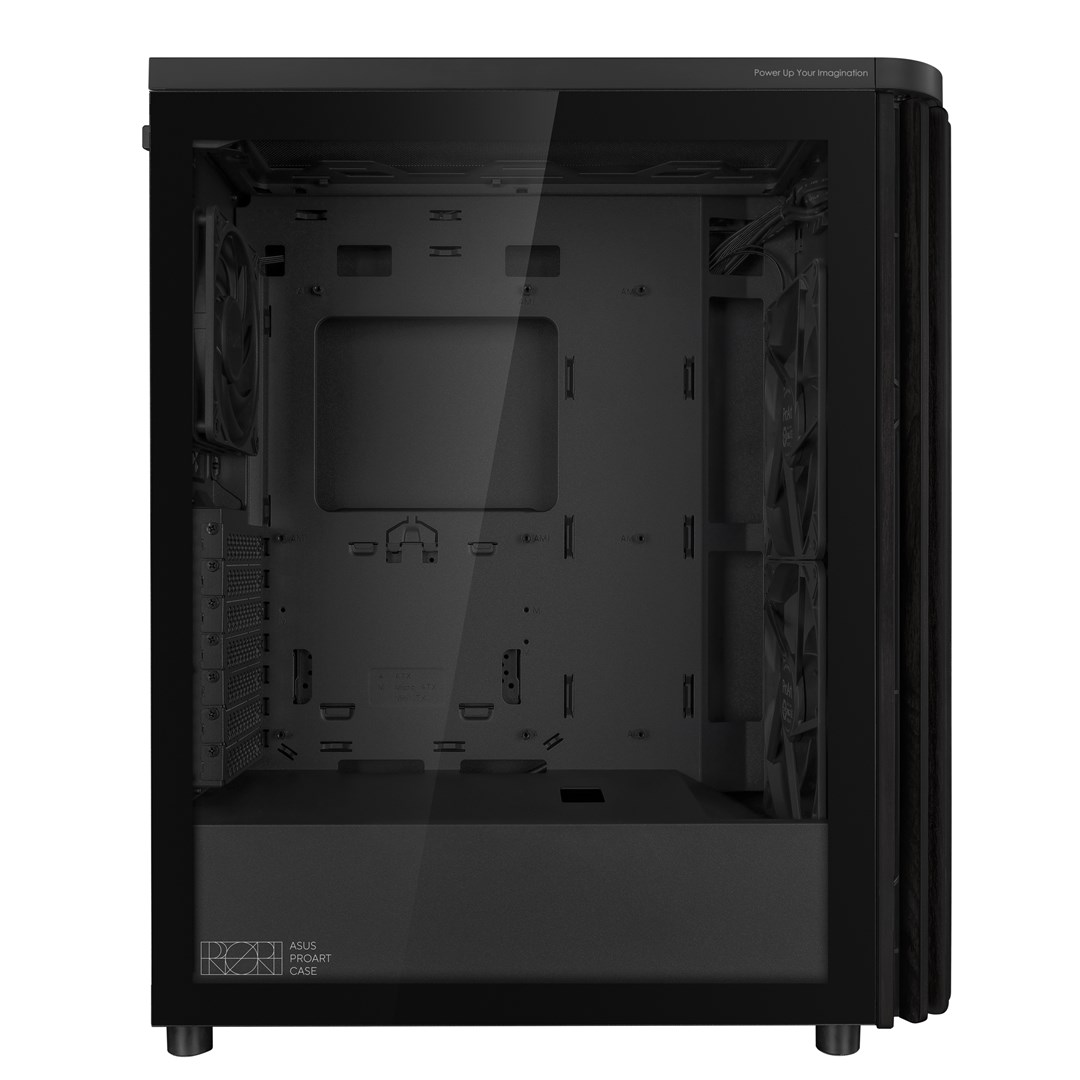 Kuti PC ASUS ProArt PA401 Wood Edition, Mid Tower, xham i temperuar, e zezë