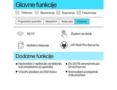 Printeri shumëfunksional HP OfficeJet Pro 9120e, Instant Ink, A4, me ngjyra