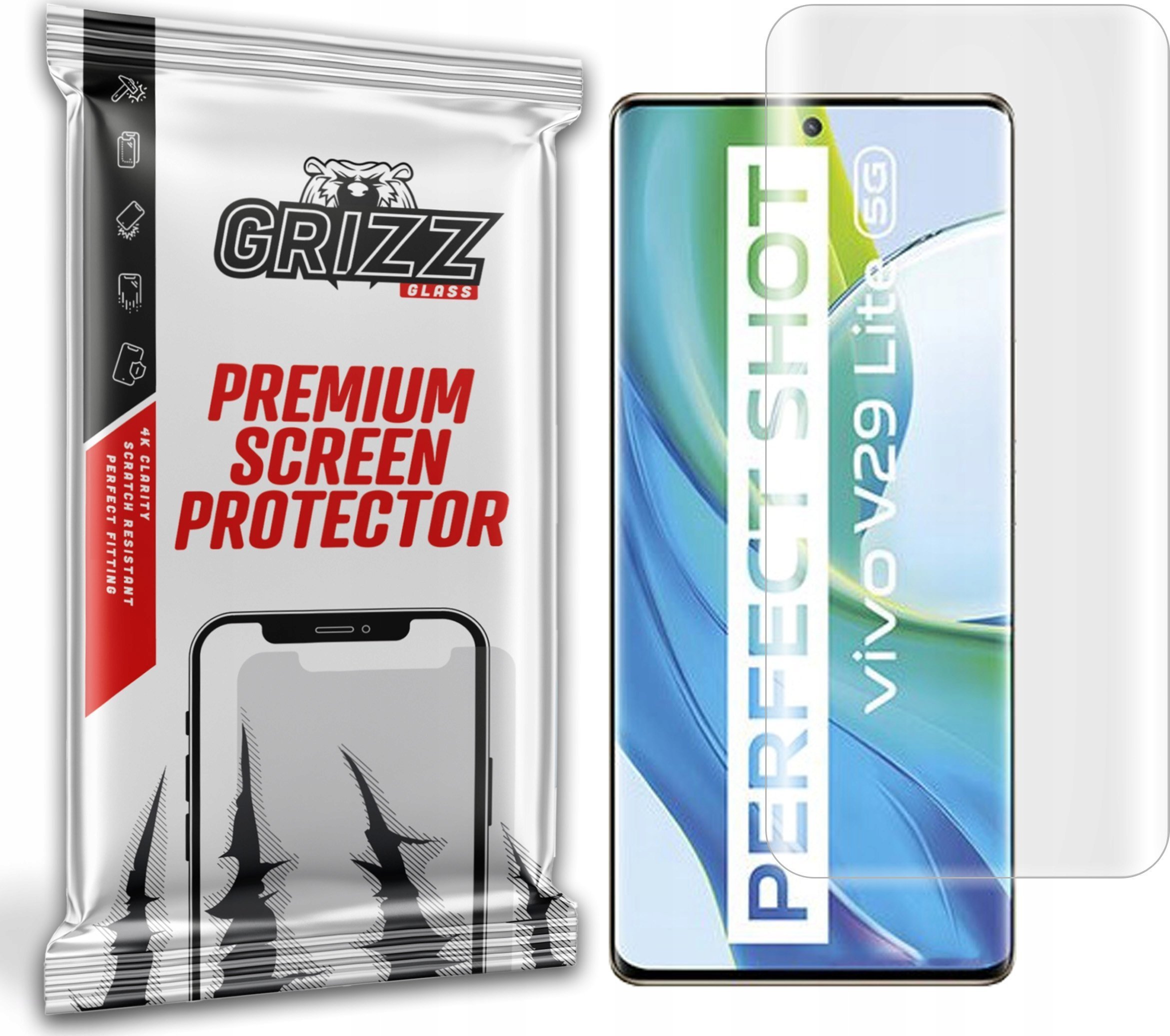 Folie mbrojtëse Hydrogel për ekran vivo V29 Lite, transparente