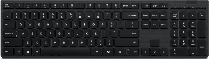 Tastierë Lenovo Professional 4Y41R64540, Wireless RF Bluetooth, e karikueshme, e zezë