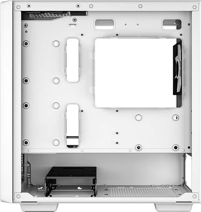 Kuti PC Deepcool CC360 ARGB, mini tower, xham i temperuar, e bardhë