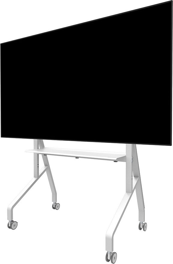 Stendë dyshemeje për TV Neomounts FL50-525WH1, 55"-86", me rrota, e bardhë