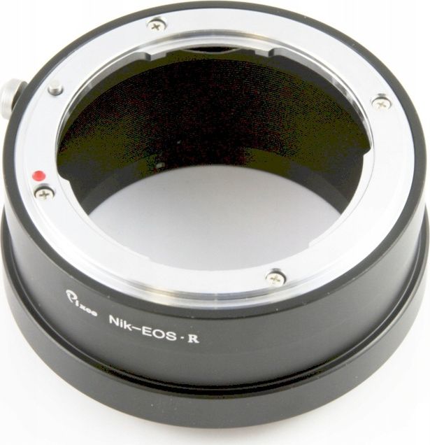 Adapter objektivi Pixco nga Canon RF në Nikon AI AI S, metalik, i zi