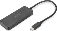 USB приклучник Дигитус USB C, 3x Порт за прикажување, 4K, црн