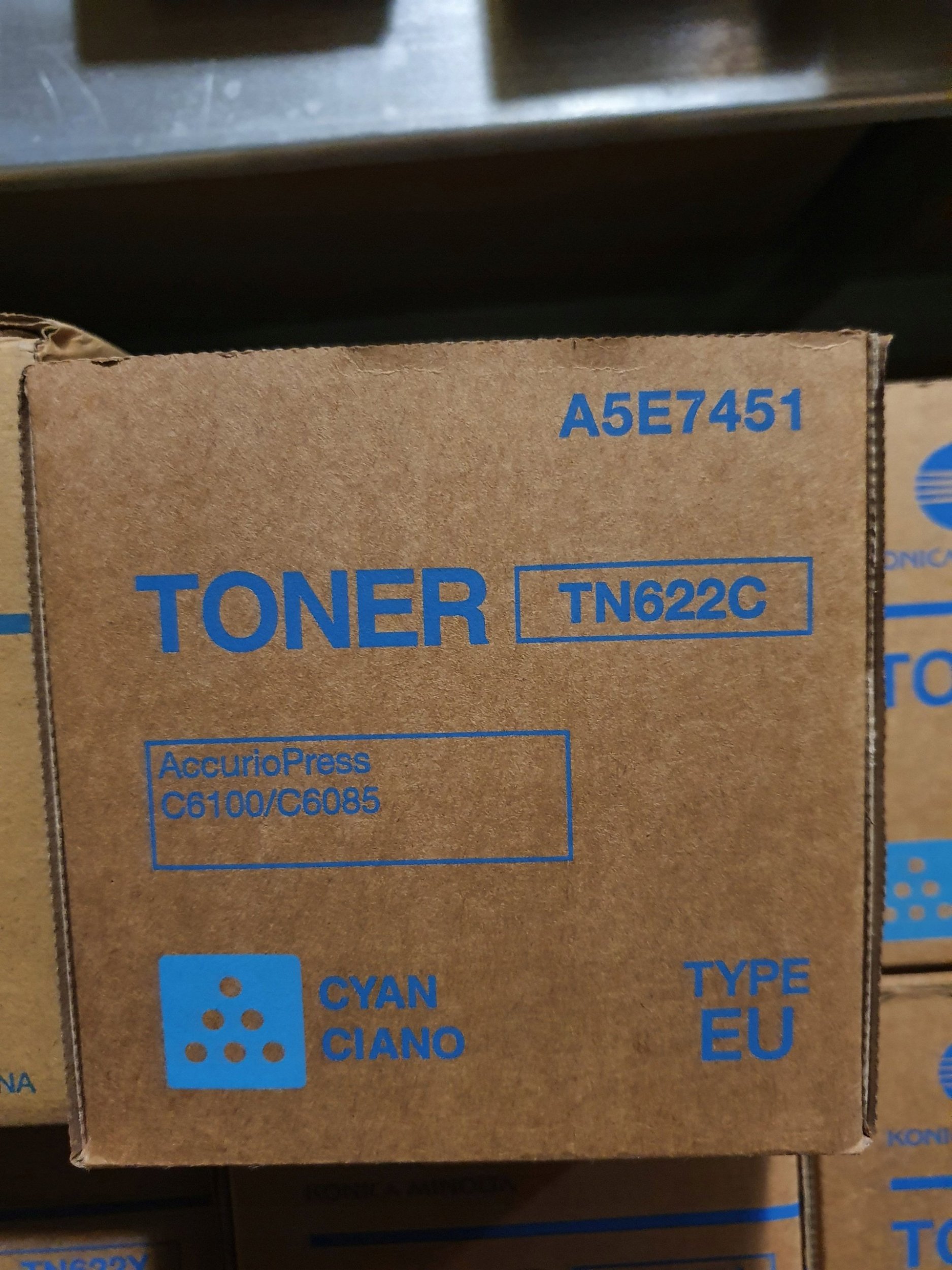 Toner Konica Minolta TN622C, оригинален, цијан