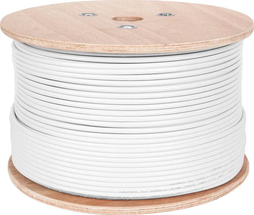 Kabllo koaksiale Cabletech F690BV.A, 305m, e bardhë