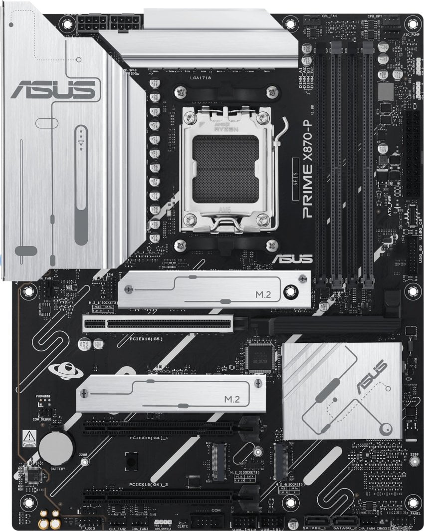 Pllakë amë ASUS PRIME X870 P, AMD X870, Socket AM5, ATX 2