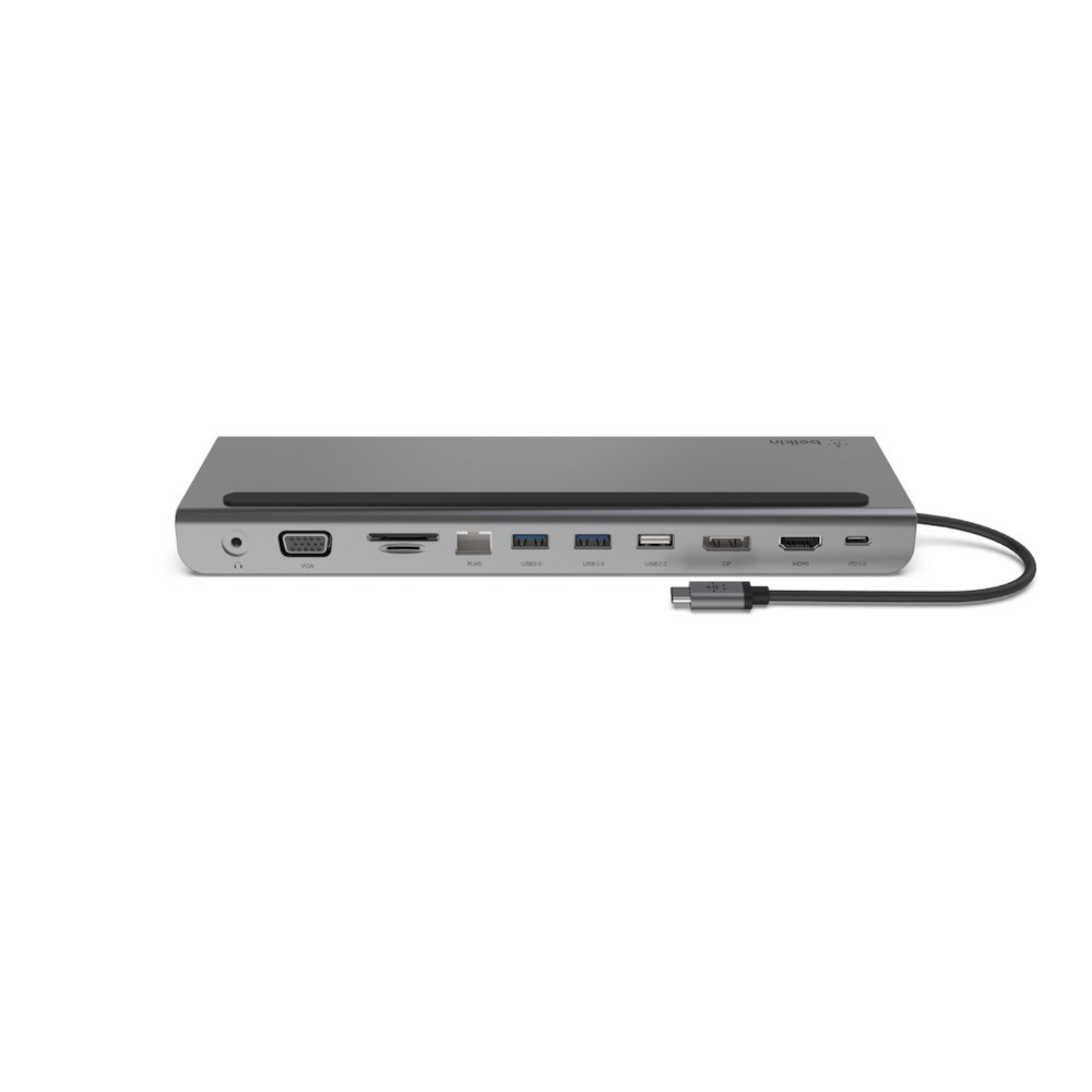 Stacion dokues Belkin USB-C 11-në-1, Multiport, i argjendtë