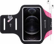 Mbajtëse për krah Swissten Arm Band Case, për telefona deri 6.0", rozë