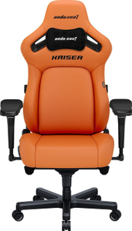 Karrige gaming AndaSeat Kaiser 4 Blaze Orange XL, lëkurë PVC premium, e portokalltë