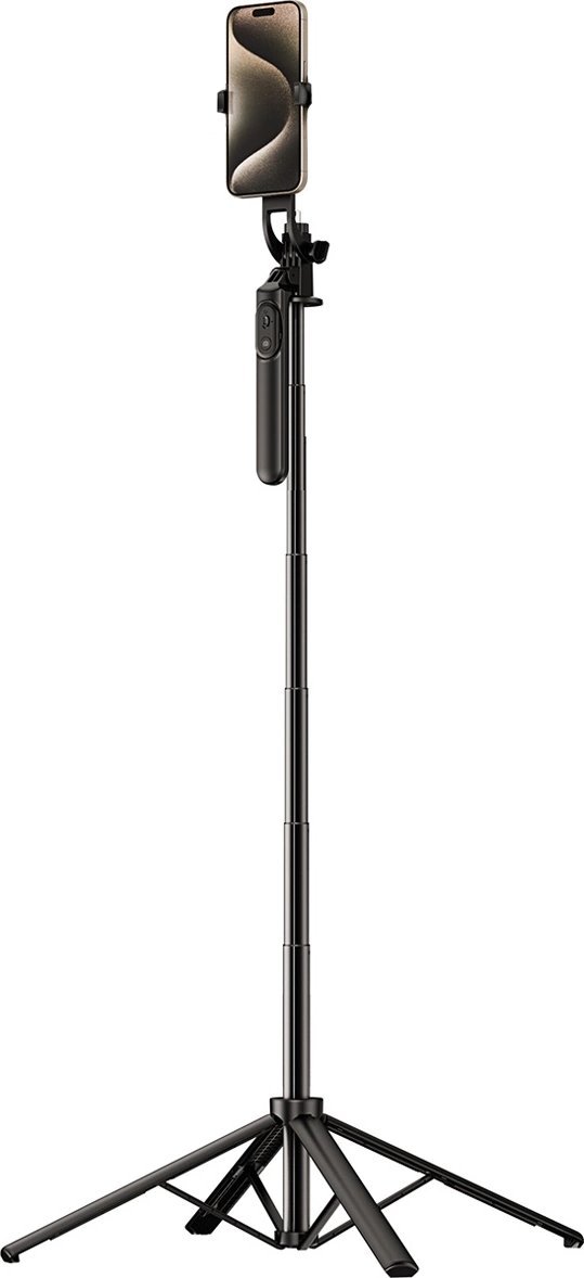 Shkop selfie me tripod WH181 Y1S, 1.75m, aliazh alumini, i zi