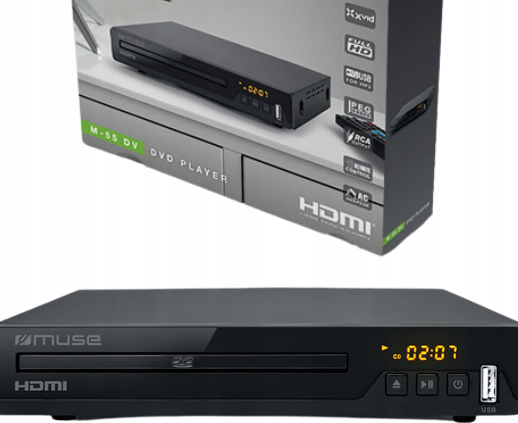 DVD player Muse M-55 DV, Full HD, i zi
