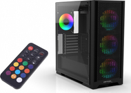 Kutia PC Inca EMG-15XB MIDI Tower, formati ATX micro ATX, ABS dhe metal, e zezë