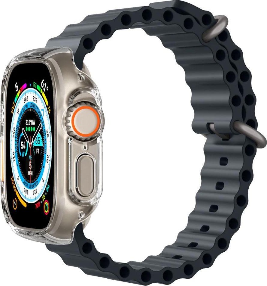 Kuti mbrojtëse Spigen Thin Fit për Apple Watch Ultra 49mm, polikarbonat, transparente
