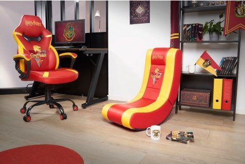 Karrige gaming Subsonic Harry Potter Junior Rock'n, për fëmijë, ergonomike, e kuqe