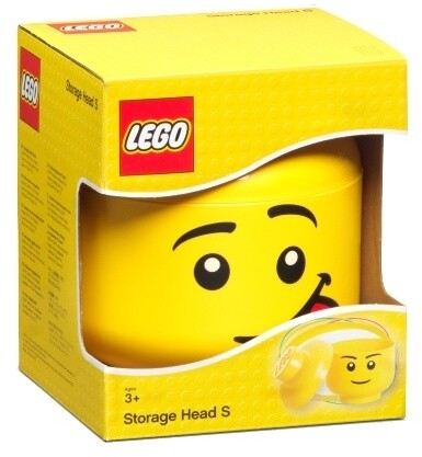 Kuti ruajtje LEGO Head - silly (S)