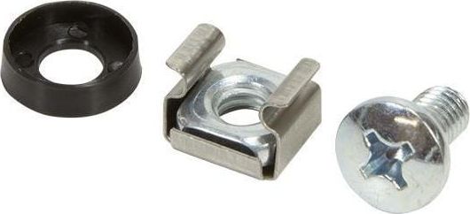 Set vida me rondele dhe dado LogiLink AC0111, M6, 20 copë, metalik