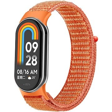 Rrip najloni Eternico Airy për Xiaomi Smart Band 8 9, i rregullueshëm, ngjyrë portokalli pastel