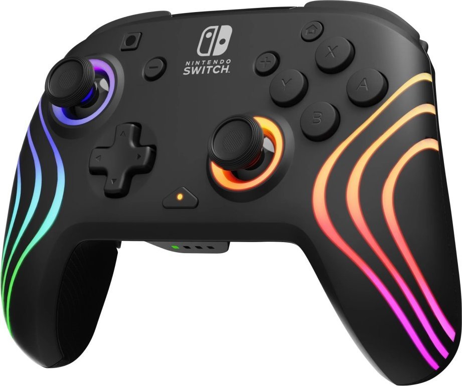 Gamepad Nintendo PDP Afterglow Wave, wireless, RGB, i zi