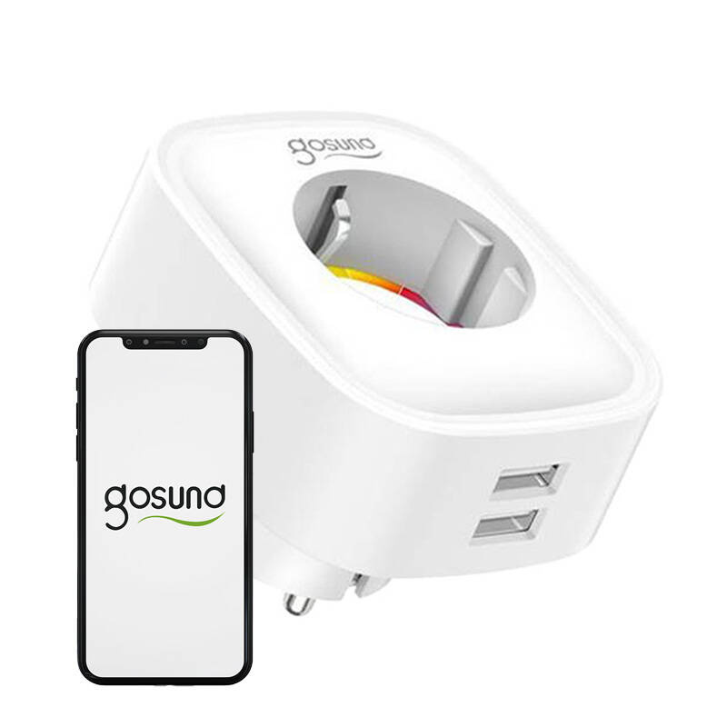 Prizë inteligjente Gosund SP112, WiFi, 2x USB, e bardhë