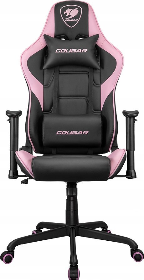 Karrige zyre Cougar Armor Elite, ergonomike, rozë/ zezë