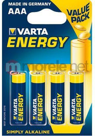 Bateri Varta Energy AAA / R03, 4 copë