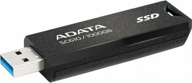 SSD i jashtëm ADATA SC610, 1TB, USB 3.2 Gen2, i zi e kuqe
