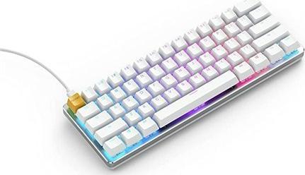 Tastierë mekanike Glorious GMMK 60%, RGB, White Ice, e bardhë