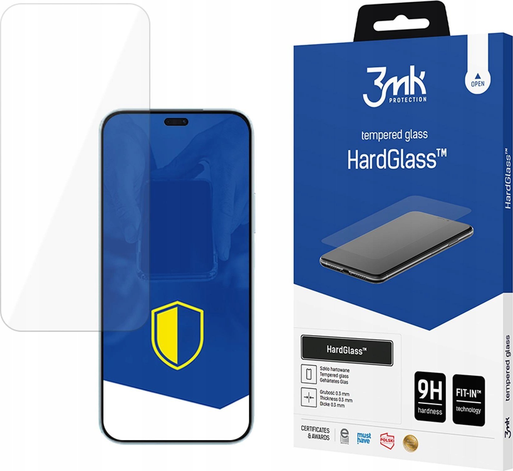 Xham mbrojtës 3mk HardGlass për Honor 200 Lite, 0.3mm, fortësi 9H, transparent