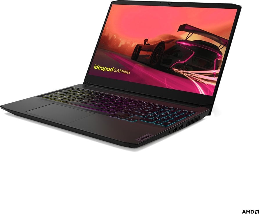 Лаптоп Lenovo IdeaPad Gaming, 15.6" 144 Hz, AMD Ryzen 5 5500H, 16 GB RAM, 512 GB SSD, Nvidia GeForce RTX 2050