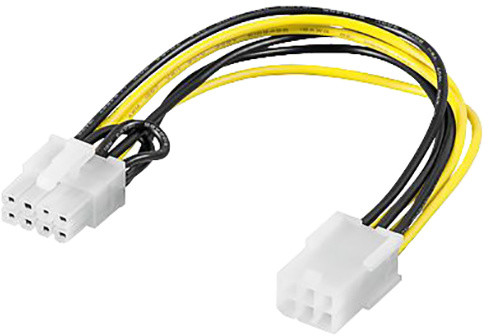 Kabllo PremiumCord, 6 pin - 8 pin PCI Express, 20 cm