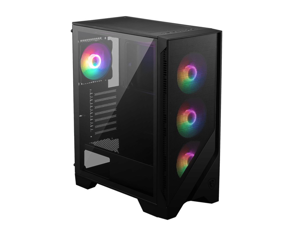Kutia PC MSI Mag Forge 120A Airflow, midi tower, me 4 ventilatorë 120mm, e zezë